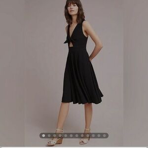 Anthropologie hutch black cocktail evening dress XS